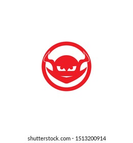 devil logo vector  template ilustration