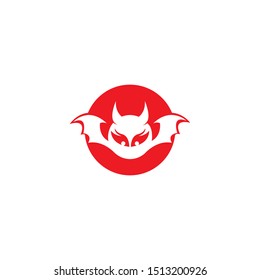 devil logo vector  template ilustration