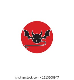 devil logo vector  template ilustration