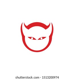 devil logo vector  template ilustration