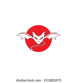 devil logo vector  template ilustration