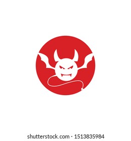 devil logo vector  template ilustration