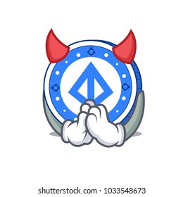 Devil loopring coin mascot cartoon