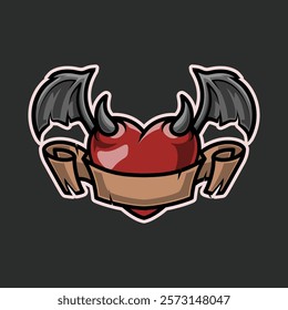 Devil of Love Mascot Vector Illustration is perfect for your brand business