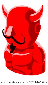 A Devil man avatar cartoon person icon emoji