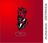 Devil man cashino mascot logo gambling, game event logo tournament
