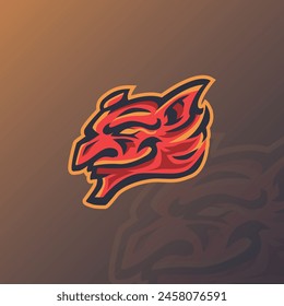 devil mascot esport logo design