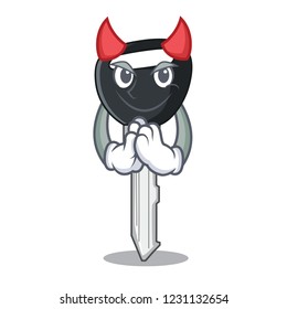 Devil mascot ilustration featuring on car key
