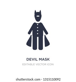 devil mask icon on white background. Simple element illustration from People concept. devil mask icon symbol design.