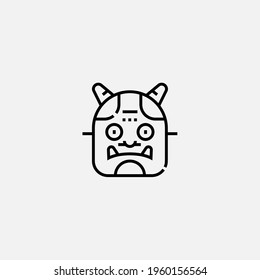 Devil mask icon sign vector,Symbol, logo illustration for web and mobile