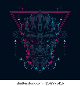 Devil Mask Illustration