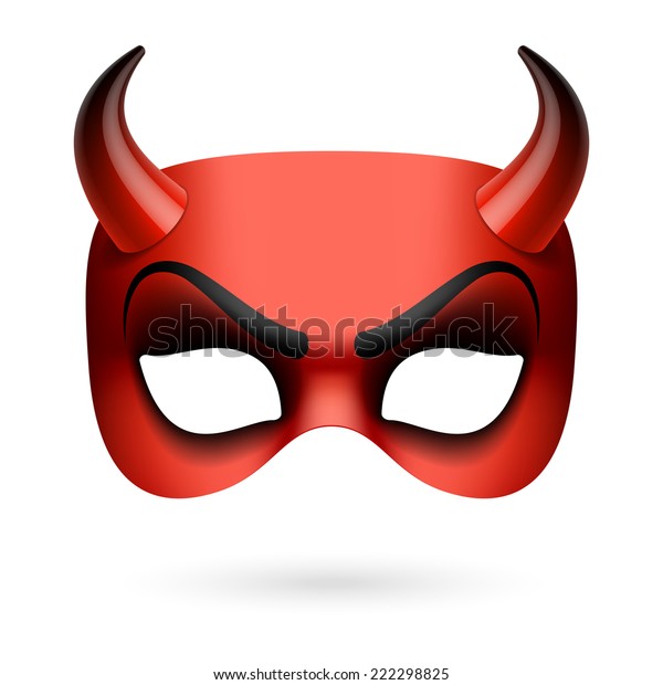 Devil mask. Vector\
illustration.