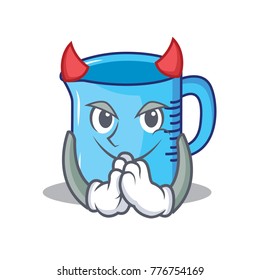 Devil measuring cup character cartoon