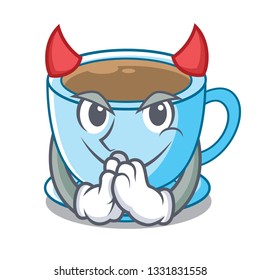 Devil milk tea in character the shape