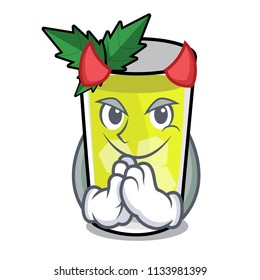 Devil mint julep mascot cartoon