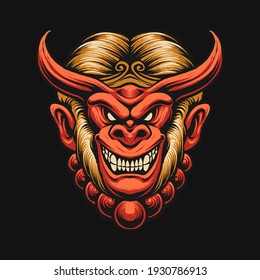 the devil monkey king head