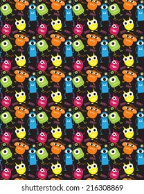 devil and monster  halloween  patterns. Endless texture can be used for wallpaper, pattern fills, web page,background,sur face