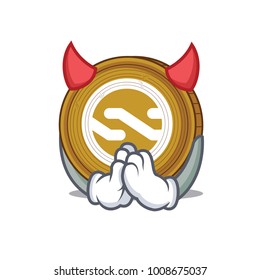 Devil Nxt coin mascot cartoon