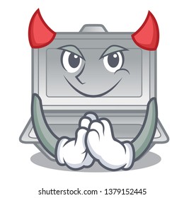 Devil open styrofoam in the character box