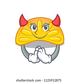 Devil orange jelly candy mascot cartoon