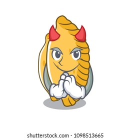 Devil pastel mascot cartoon style