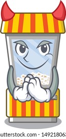 Devil popcorn vending machine is formed cartoon
