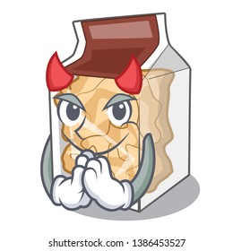 Devil pork rinds in the mascot shape