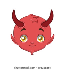 Devil portrait for multiple uses, avatar, icon, other