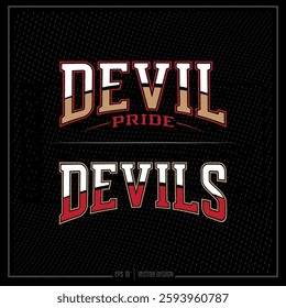 Devil, Pride, Nation, Team, Sports, Athlete, Emblem