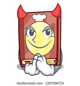 Devil recipe book in the cartoon shape