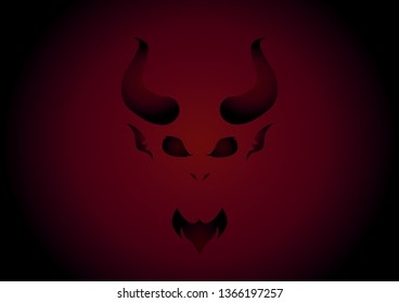 devil red background vector 