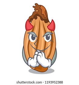 Devil ripe shallot isolated on a mascot