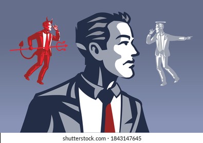 Concepto de Ilustración de Collar Azul Devil and Saint Whisper