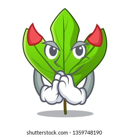 Hojas de sassafras malvadas en macetas de mascota