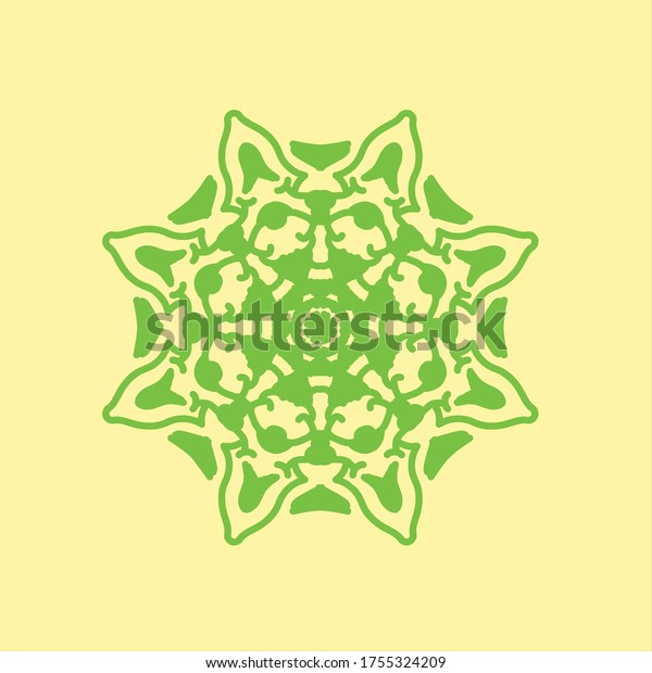 Devil Scary Mandala Art Simple Vector Stock Vector (Royalty Free ...