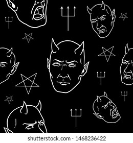 Devil Seamless Pattern 