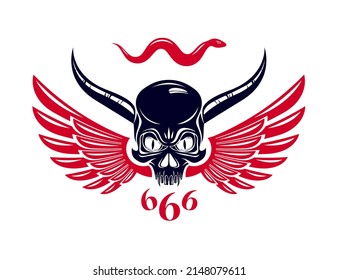 1,344 Skull horn wings Images, Stock Photos & Vectors | Shutterstock