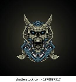devil skeleton robot dark art