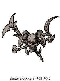 devil skull artwork