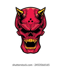 devil skull - vector file