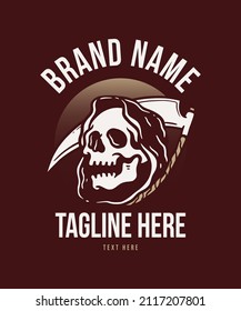 Devil Skull Vector Illustration for Apparel and Community