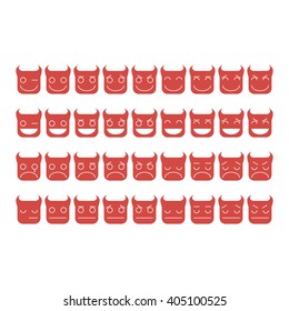 Devil Smiley & Emoticon Icon Sets