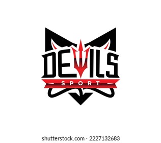 Devil Sport Team Logo Design Template