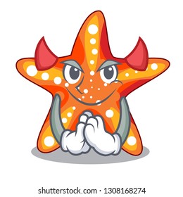 Devil starfish isolated with in the cartoons