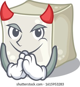 Devil sugar cube Cartoon in character design