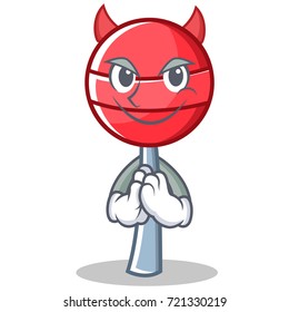 Devil sweet lollipop character cartoon