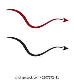 devil tail red arrow red devil vector illustration