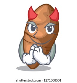 Devil taro tuber isolated in the mascot