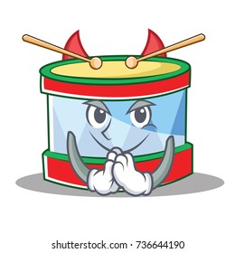 Devil toy drum character cartoon