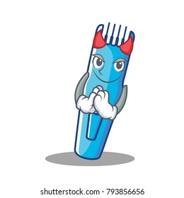 Devil trimmer mascot cartoon style